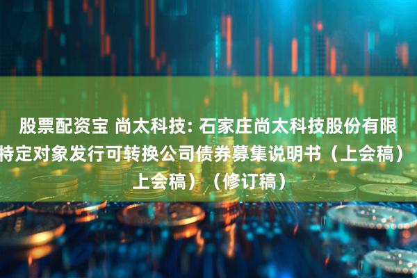 股票配资宝 尚太科技: 石家庄尚太科技股份有限公司向不特定对象发行可转换公司债券募集说明书(上会稿)(修订稿)