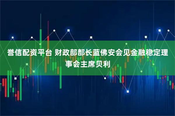 誉信配资平台 财政部部长蓝佛安会见金融稳定理事会主席贝利