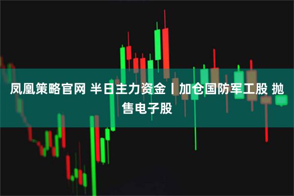 凤凰策略官网 半日主力资金丨加仓国防军工股 抛售电子股
